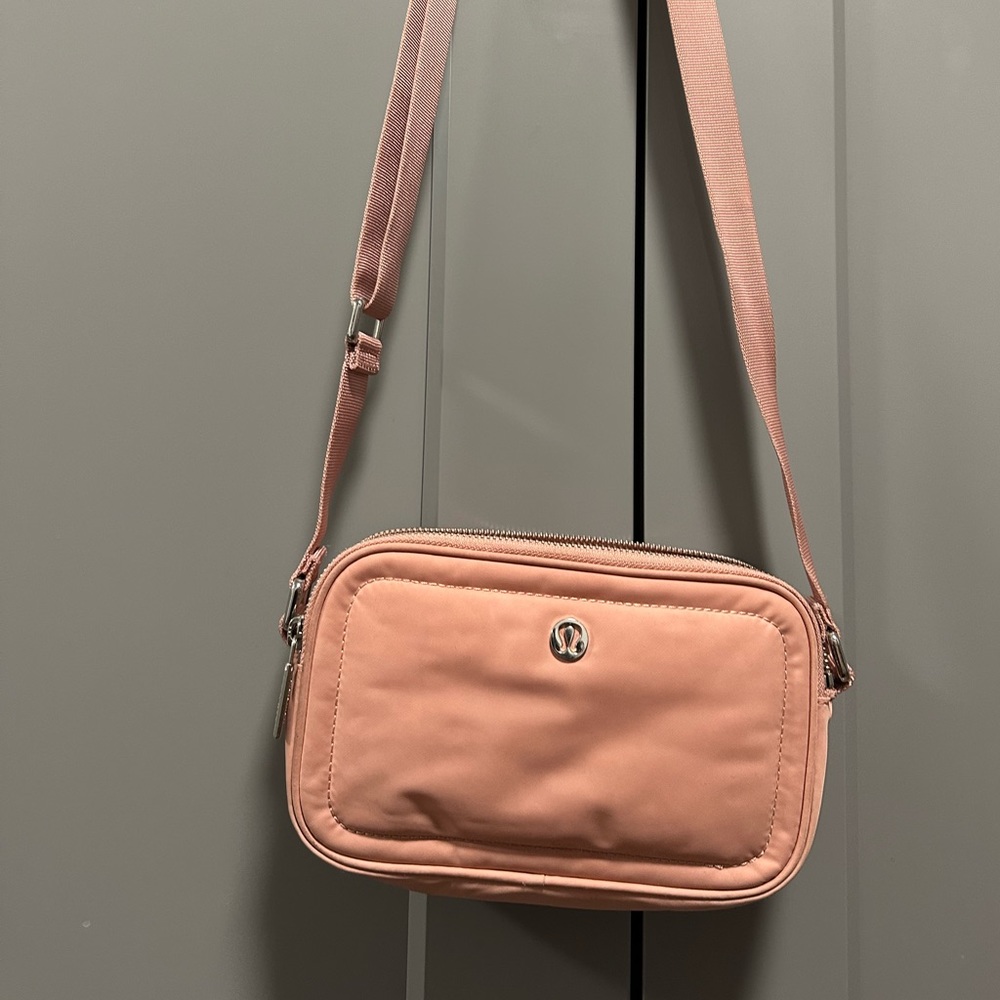 Lululemon Pastel Pink Crossbody Camera Bag